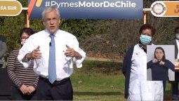 Piñera anunció el inicio del pago del Bono de Alivio para las Pymes. 