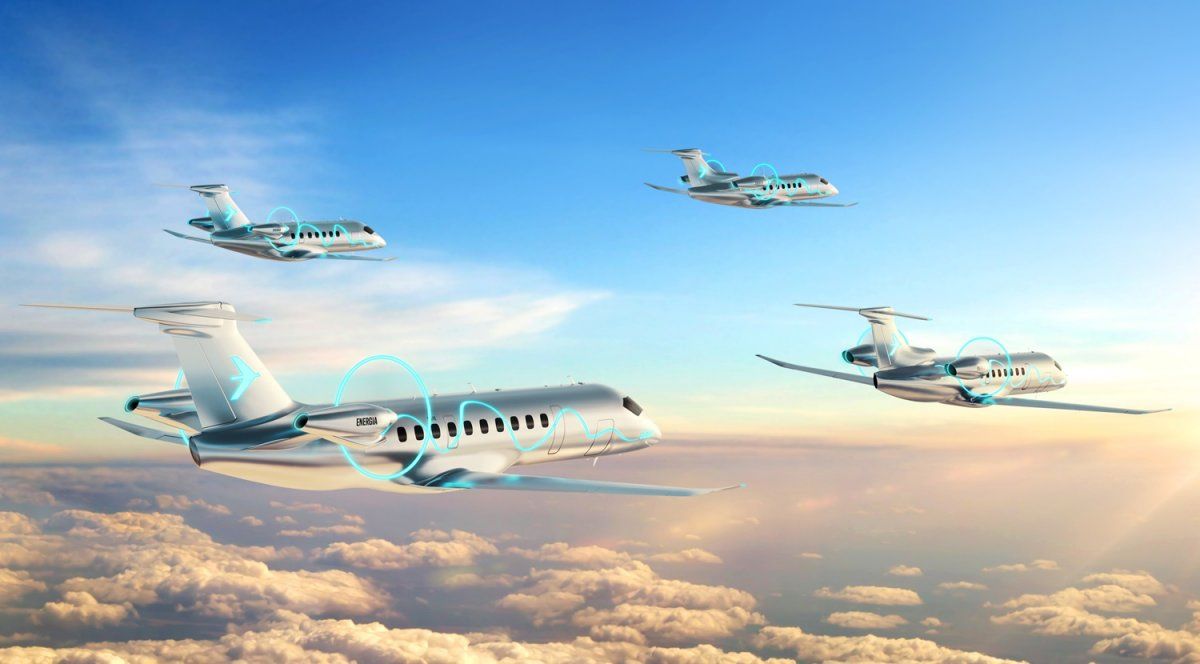 Foto de familia de los Embraer Energia.