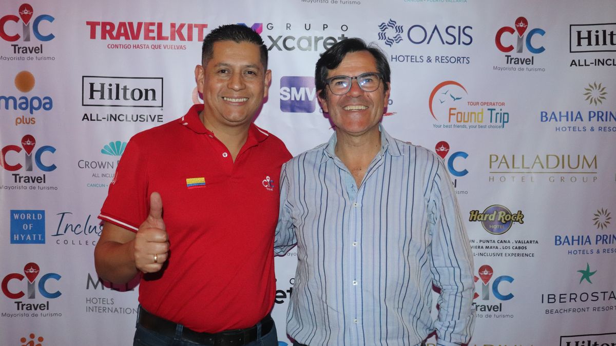 Andrés Bohórquez Lizarazo, director comercial de CIC Travel en Bogotá y Andrés Rincón, CEO de CIC Travel.