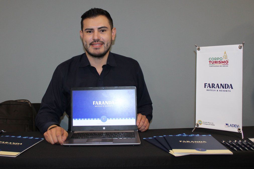 Javier Moreno, gerente de cuenta Tour & Travel de Faranda Hotels & Resorts en la caravana de Cartagena.