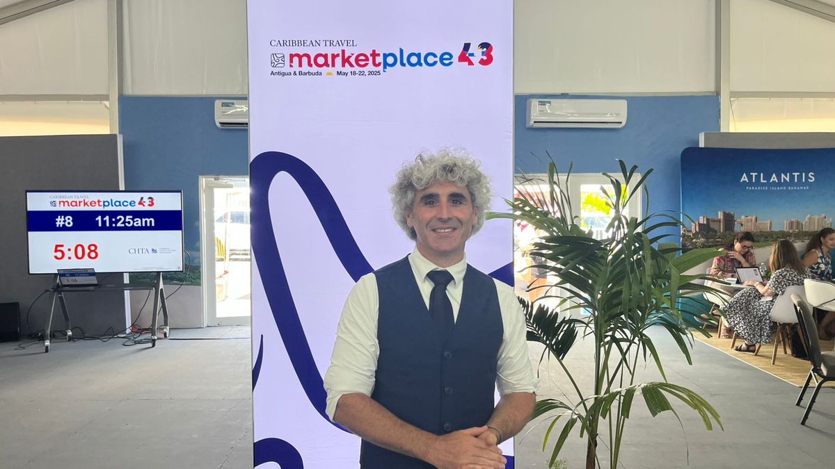 Olivier Ponti, de ForwardKeys, en el Caribbean Travel Marketplace 2025.