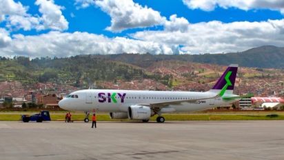 Frenan vuelos de Sky Airline a Jauja por certificados del aeropuerto sin aprobación final.