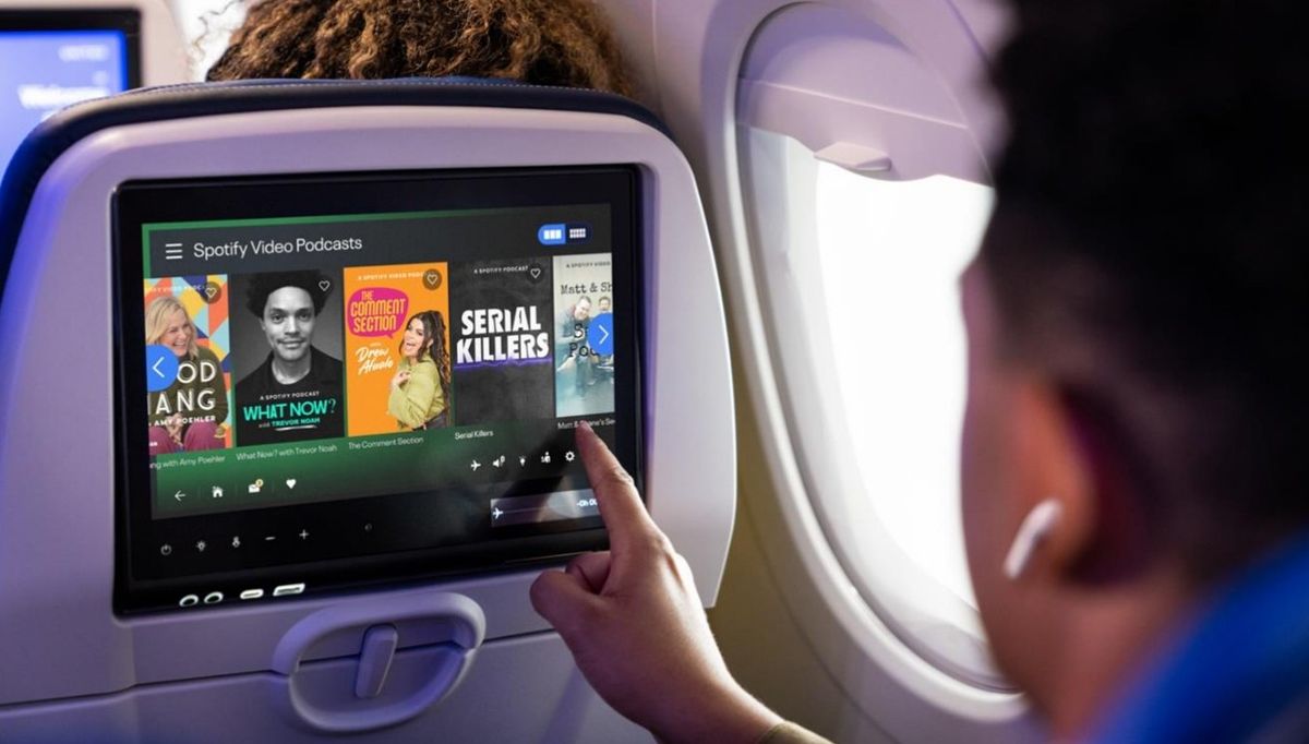 La apuesta de United Airlines por la experiencia a bordo se enriquece con la oferta de contenidos de Spotify, desde ahora disponible a bordo.