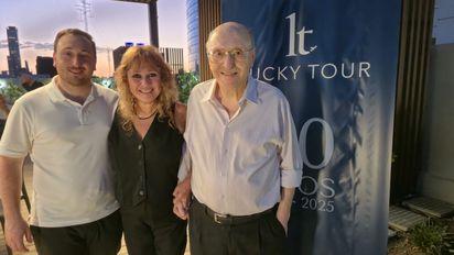 Lucky Tour: Guido Finkelstein, CEO; junto a Ruthy Tuchsznajder, directora; y Samuel Tuchsznajder, fundador de la agencia de viajes.