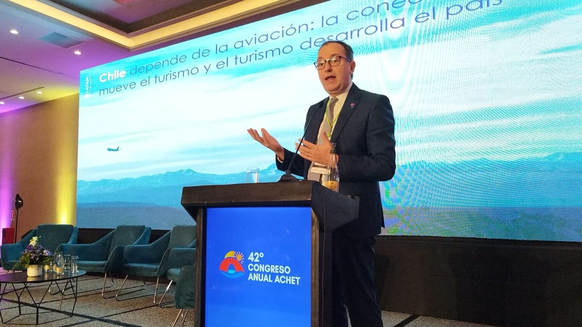 Juan José Tohá, director de Asuntos Corporativos y Sostenibilidad de Latam Airlines, en el 42° Congreso Achet 2026.
