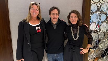 Jennifer Viditz-Ward, Director of Business Development de Aspen Snowmass para Latinoamérica; junto a Patricio Larreategui, gerente de Ventas de Routelle Viajes; y Federica Goldberg, gerente de Ventas senior de Viceroy Snowmass para Latinoamérica.