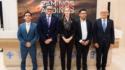 La comunidad Andina (CAN) aprovechó Fitur 2025 para presentar Caminos Andinos.
