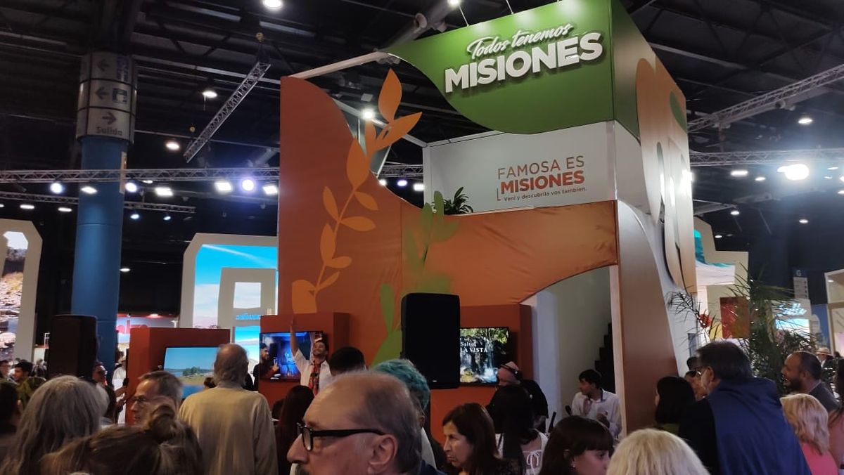 El stand de Misiones en la Feria Internacional de Turismo.