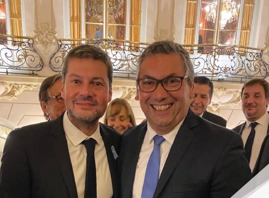 Matías Lammens, ministro de Turismo de la Nación, y Fernando Gorbarán.