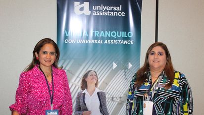 María Pía Correa, gerente general de Universal Assistance, y Mariuxi Correa, gerente de Producto.&nbsp;