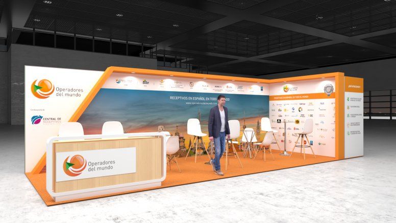Operadores del Mundo: la ubicación estratégica en la Vitrina Turística Anato, en el pabellón internacional (stands 2919-2923), busca atraer la atención y entablar conversaciones con profesionales de la industria.