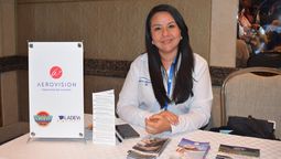 Paola Lara, ejecutiva comercial de Aerovision, presente en Ladevi Workshop Bogotá.