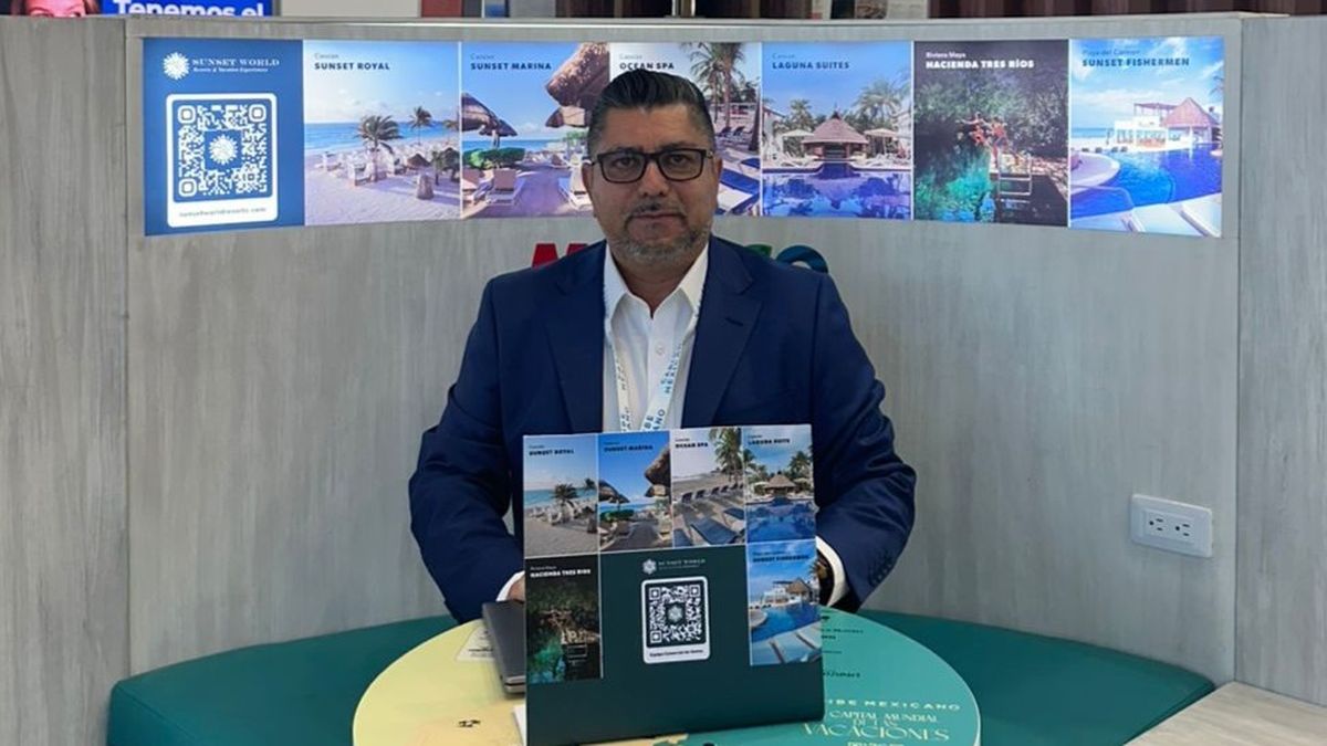 Mauricio Leyva, director comercial corporativo de Sunset World Resorts, con presencia en el Caribe Mexicano.