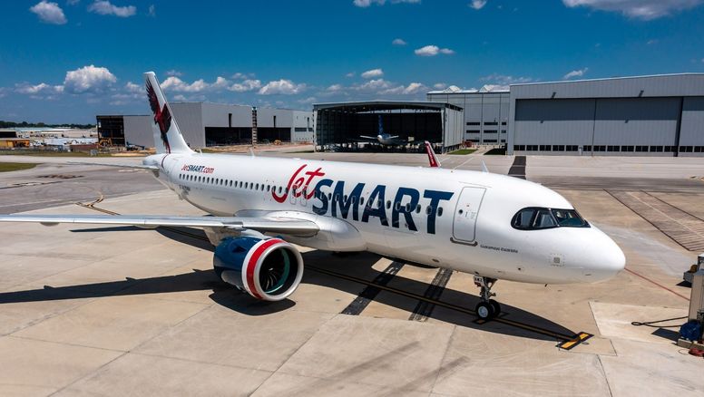 El nuevo Airbus 320Neo de JetSmart,  parte de su flota más moderna, ahora estará disponible para el servicio de vuelos charter en Perú.