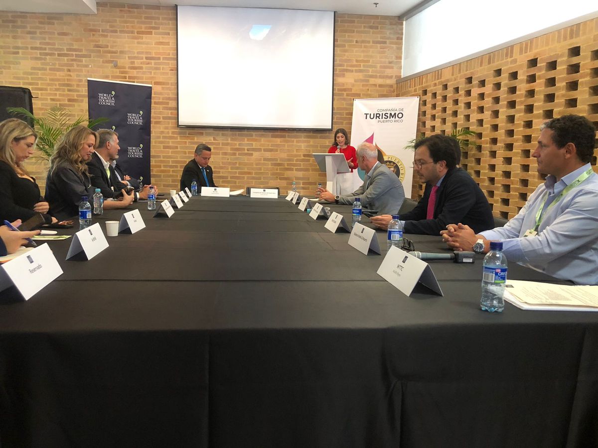 Conversatorio WTTC con l&iacute;deres del turismo de la regi&oacute;n.