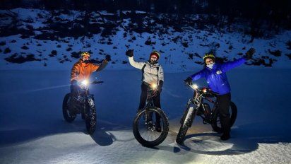 Ushuaia: aventuras en bicicleta para estas vacaciones de invierno