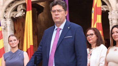 Jaume Bauza en la toma de posesion de su cargo como consejero de Turismo balear