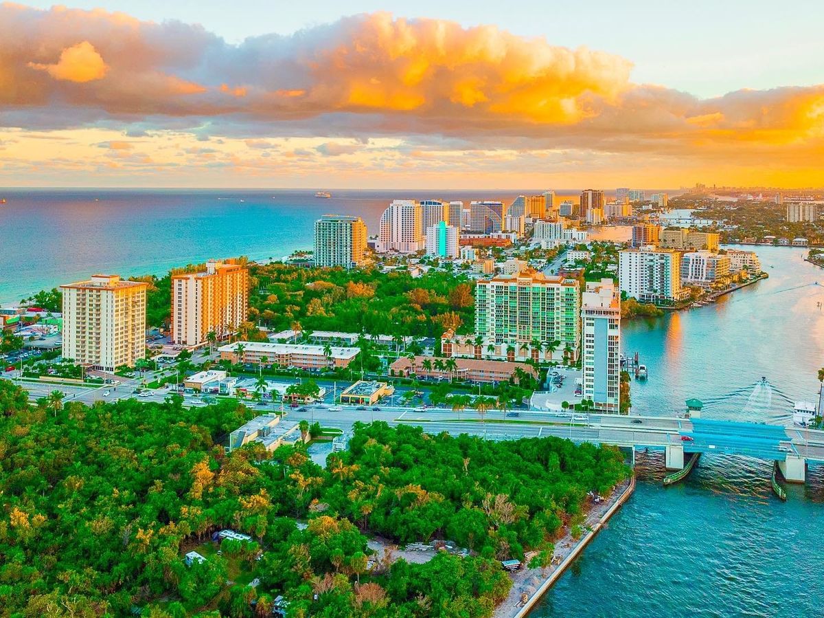 El condado Broward, cuya cabecera es Fort Lauderdale, atesora cerca de 40 km. de doradas playas.