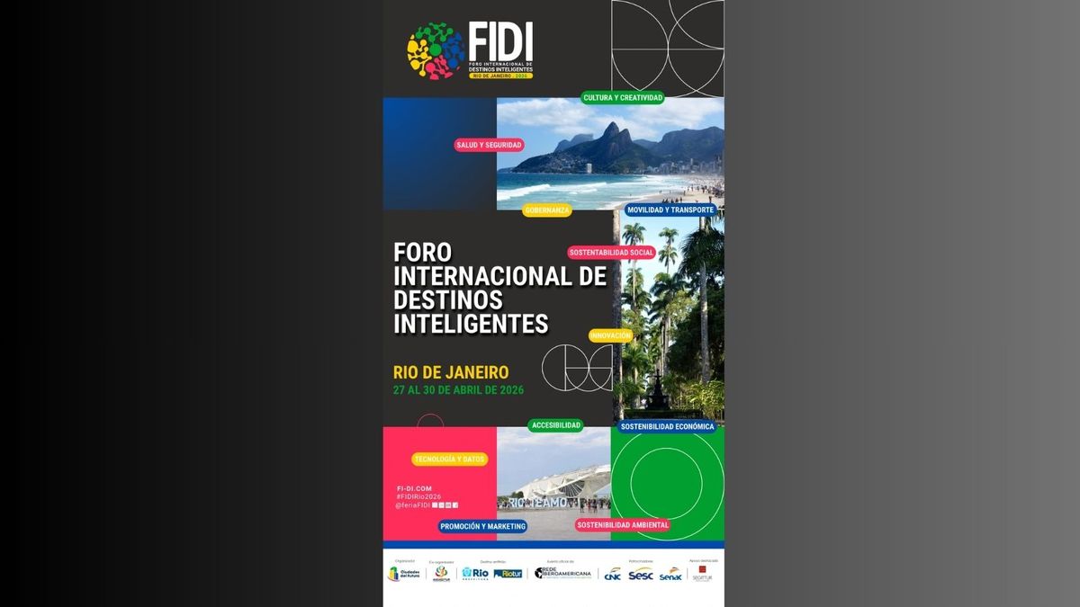 Flyer del Foro Internacional de Destinos Inteligentes 2026.&nbsp;