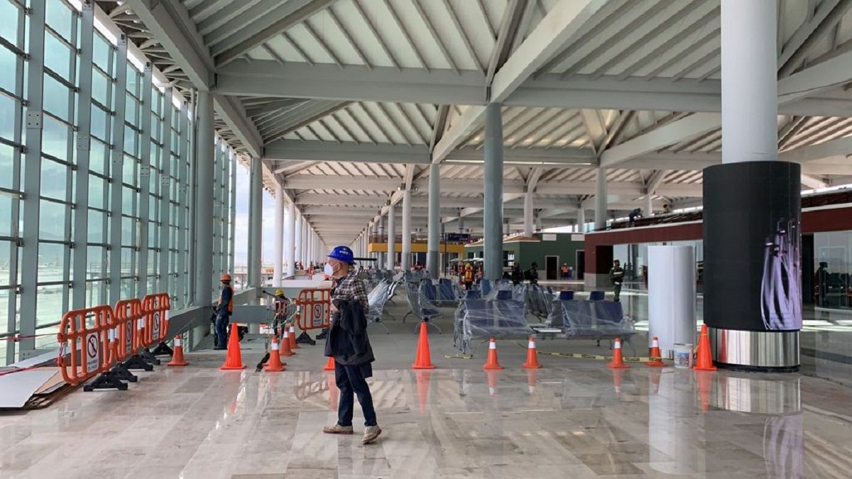 El Aeropuerto de Santa Lucía estará listo en marzo de 2022 según las estimaciones de las autoridades.