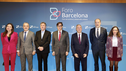El Grupo HOTUSA organiza su primer Foro Barcelona, con Jordi Hereu, Salvador Illa y Jaume Collboni como invitados.
