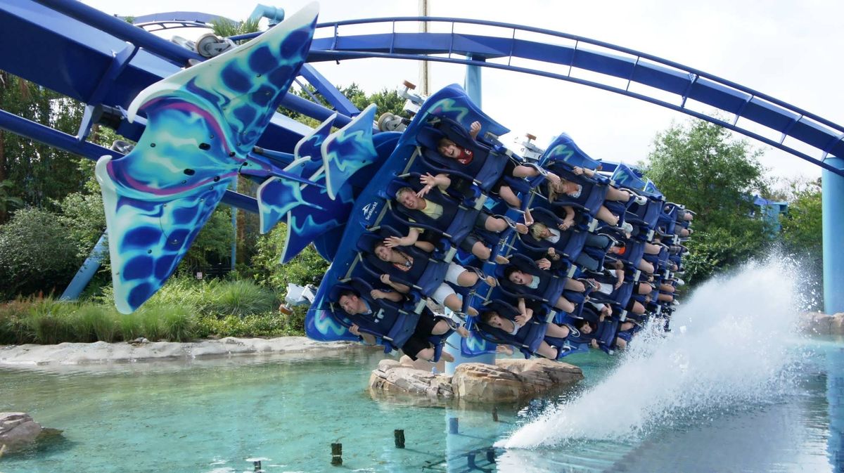 Manta, montaña rusa que se sumó a las atracciones de SeaWorld Orlando en 2009.