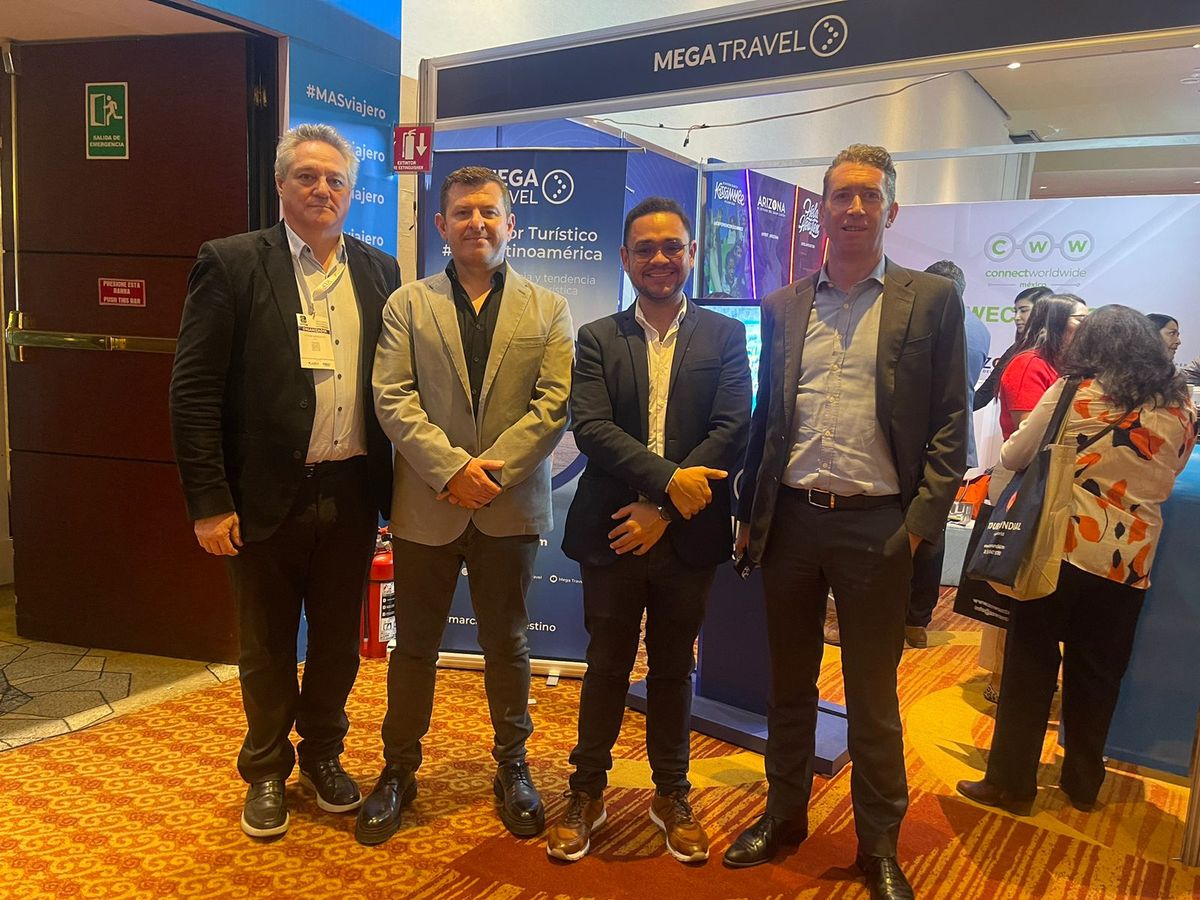 Mega Travel llega a EPTUR con una sólida oferta en Europa y Medio Oriente, reforzada por Exa Travel, en el contexto de la campaña #elEfectoMega.