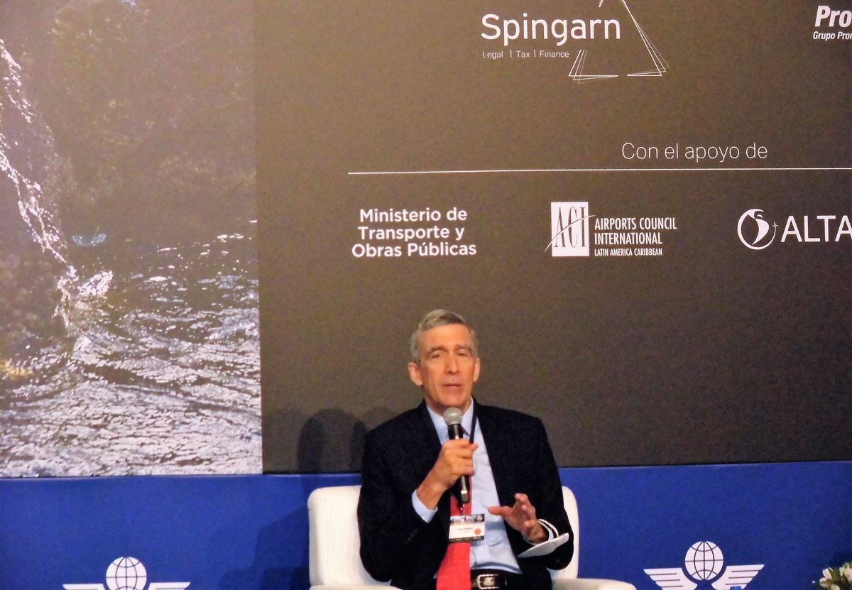 Pedro Heilbron, CEO de Copa Airlines, durante su visita a Ecuador. - Ladevi Medios y Soluciones Pedro Heilbron, CEO de Copa Airlines, durante su visita a Ecuador.