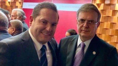 Araiza y Marcelo Ebrard, secretario de Relaciones Exteriores.