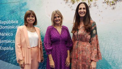 Malena Omoldi, Lluisa Salord y Alba Mingo en Fitur.