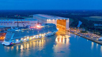 El barco con la pista de carrera más grande de altamar