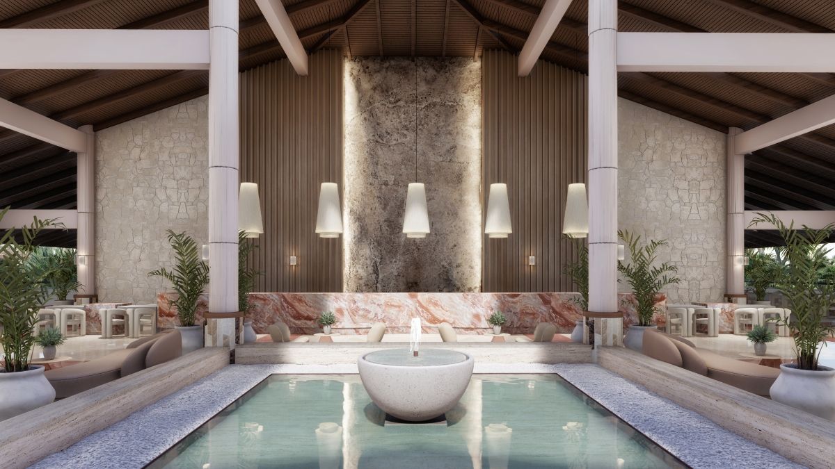 Render del nuevo lobby de Grand Palladium Select Bávaro. Render del nuevo lobby de Grand Palladium Select Bávaro.