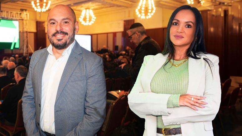 Francisco Rodrigo y Pilar Lozano, directivos de Coris presentes en la FIT.