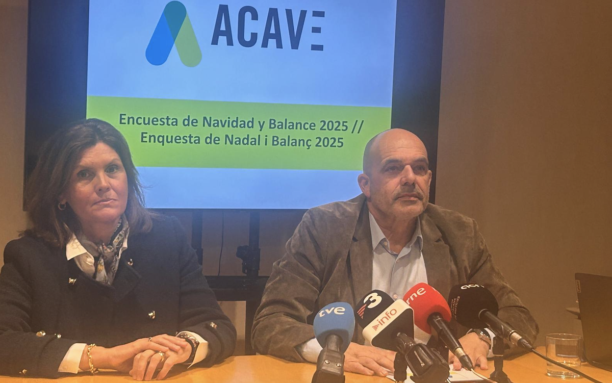 Catiana Tur, gerente de ACAVE, y Jordi Martí, presidente de la patronal.