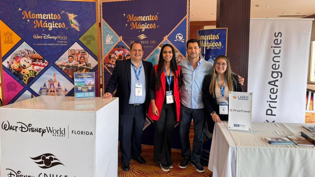 María del Pilar Escobar, gerente de PriceAgencies Colombia, Juan Diego Zapata, director general para Colombia de PriceTravel y equipo en el marco del Ladevi Workshop Cali.