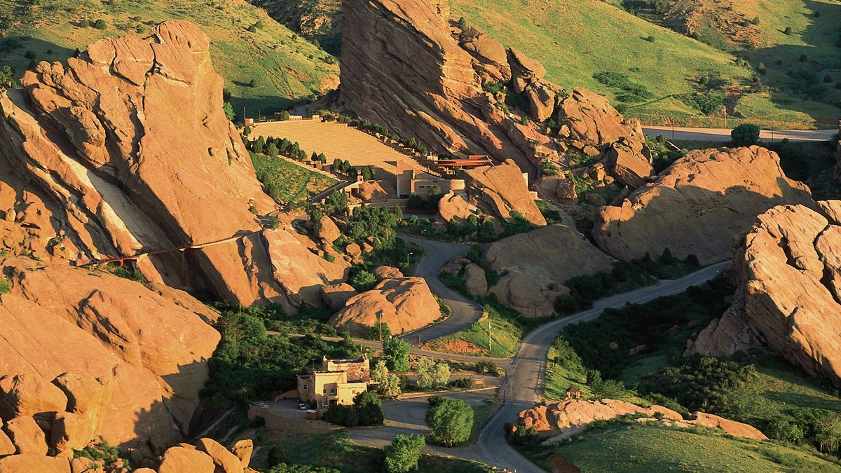 Vista aérea de RedRocks.