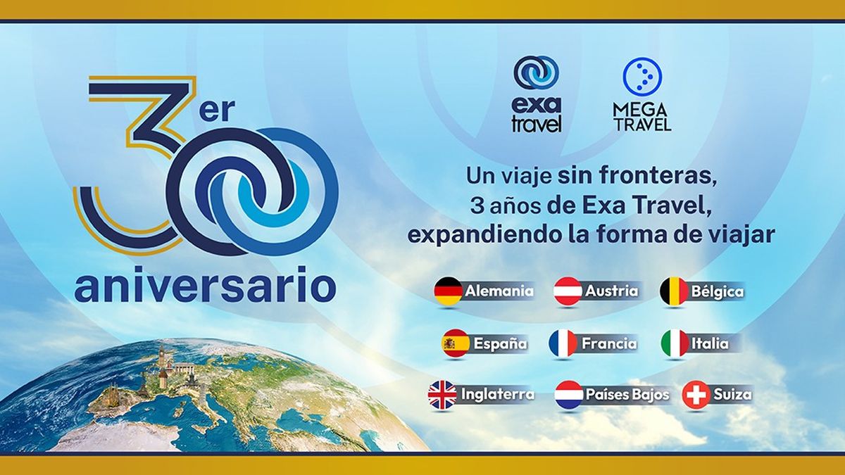 Mega Travel celebra el tercer aniversario de Exa Travel, acercado a miles de viajeros a ciudades icónicas, rincones inesperados y nuevas formas de viajar.
