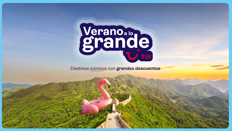 Cartel promocional de TUI SPAIN para verano