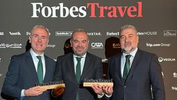 Luciano Terrasa, Director Territorial de Grandes Empresas Baleares en Banca March, Gabriel Escarrer, CEO de Meliá y &nbsp;Rafael Ferragut, Director de Hoteles y Turismo de Banca March