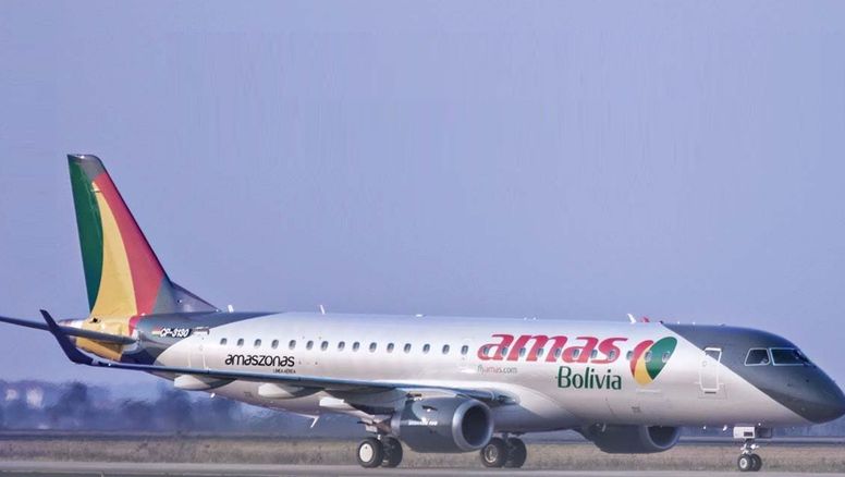 Los aviones en conflicto, de Amas Línea Aérea&nbsp;son Embraer E190.