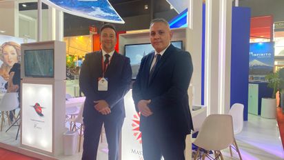 Salvatore Gioiosa, director de Ventas de Master Group; Lino Cangemi, director general de Master Group.