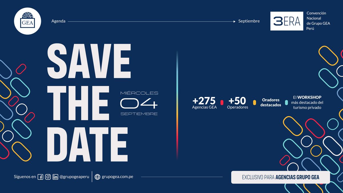 La 3° Convención Nacional de Grupo GEA será el 4 de septiembre y tendrá lugar en el Swissotel de Lima. - Ladevi Medios y Soluciones La 3° Convención Nacional de Grupo GEA será el 4 de septiembre y tendrá lugar en el Swissotel de Lima.