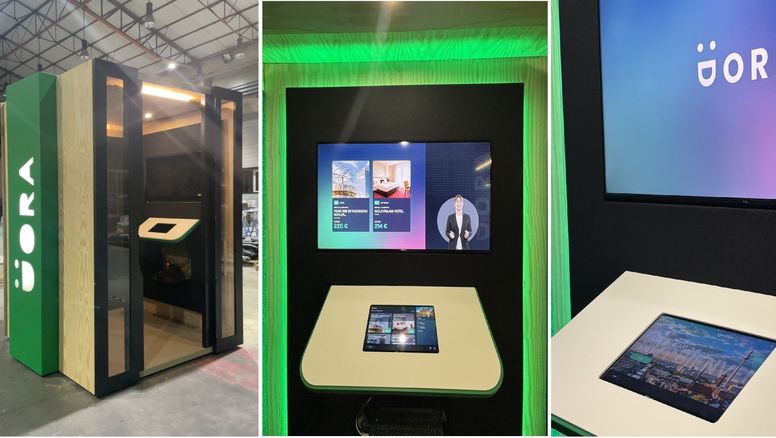 :Dora está diseñado para su colocación estratégica en zonas de gran afluencia, como agencias de viajes, hoteles, aeropuertos y oficinas de información turística.