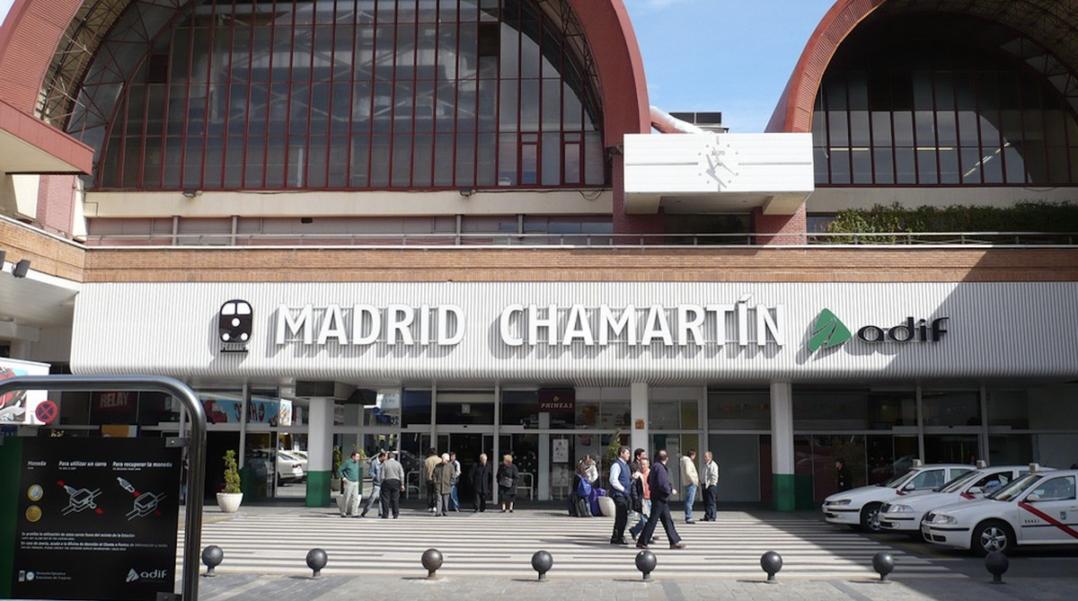Estación de tren de Chamartín, en Madrid.