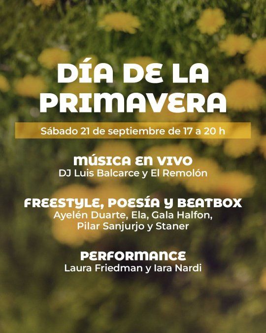 El CCK contará con actividades exclusivas por el Día de la Primavera y la entrada es gratis. ¡No te las pierdas! El CCK contará con actividades exclusivas por el Día de la Primavera y la entrada es gratis. ¡No te las pierdas!