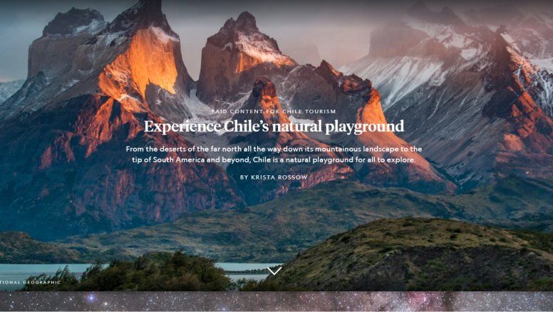 Chile crea alianza con National Geographic Creative Works