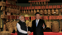 El presidente indio Modi y el presidente de China, Xi Jinping.