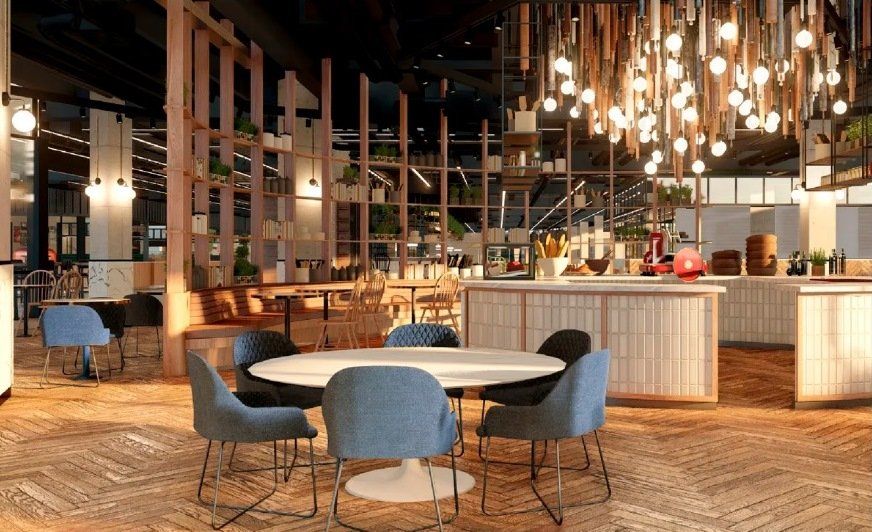 El espacio dedicado a la gastronomía, Casa Paradiso, tiene unasuperficie de 2500 m².&nbsp;