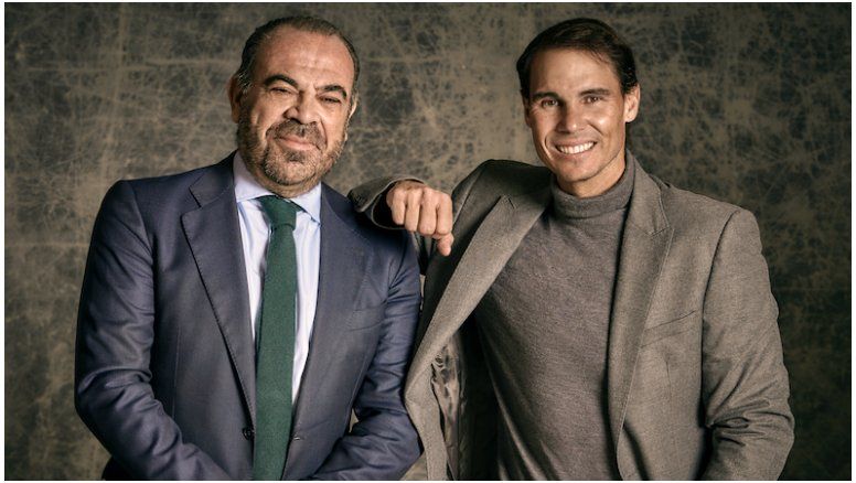 El CEO de Meliá Hotels International, Gabriel Escarrer; y el tenista Rafael Nadal presentaron en Madrid el proyecto hotelero ZEL.