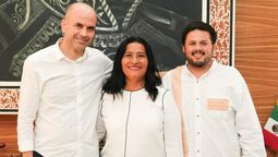 Daniel Vargas, representante residente adjunto del PNUD en México junto a Abelina López (Acapulco) y Sebastián Ramírez (Sectur).